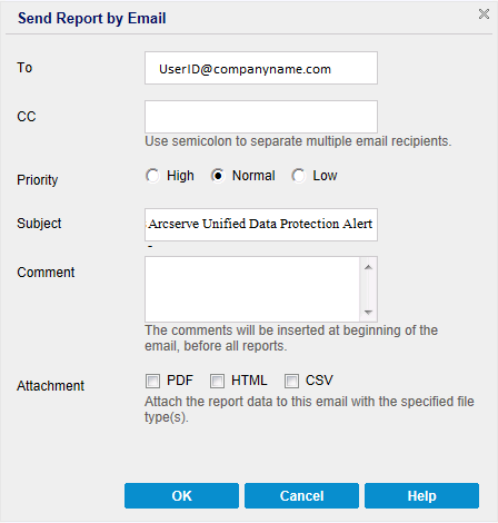 Send Report by Email