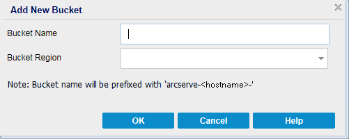 Cloud Configuration - New Bucket 1
