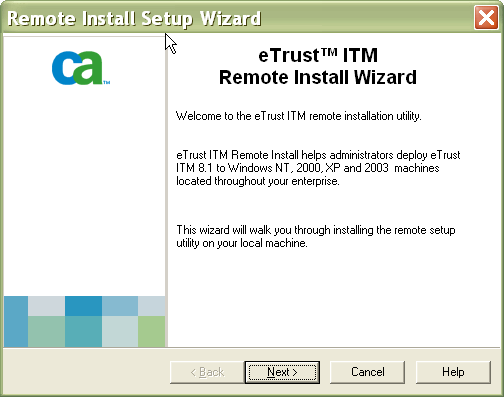 Remote Install Wizard